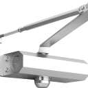 Door Closers Commercial Residential, Retractable Screen Door Springs,Garage Self Closing Heavy Duty Door Hydraulic Door Closing Mechanism (Silver)