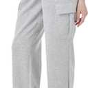 TTZ Women’s Tall Cargo Sweatpants 32" Inseam Extra Long Soft Stretch Lounge Pants for Tall Women (Gray, L)