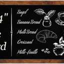 Magnetic Chalkboard for Wall, Long Chalk Board,11.8" x 35.4", Walnut Brown | Wall Hanging Menu for Restaurant, Food Truck, Kitchen, Chalk Board for Kitchen, Bar & Home Decor