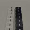 EZY DOSE Weekly (7-Day) Daily Pill Organizer, Vitamin Planner, and Medicine Container, Large Compartments, Easy to Open, Travel Friendly, Includes One Black and One White (2 Pack), Made in The USA (Large 6"x1.3"x0.9")