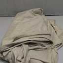 Hiasan Round Linen Tablecloth 120 Inch - Wrinkle and Stain Resistant Washable Polyester Fabric Table Cloth for Dining Room Kitchen Party, Beige