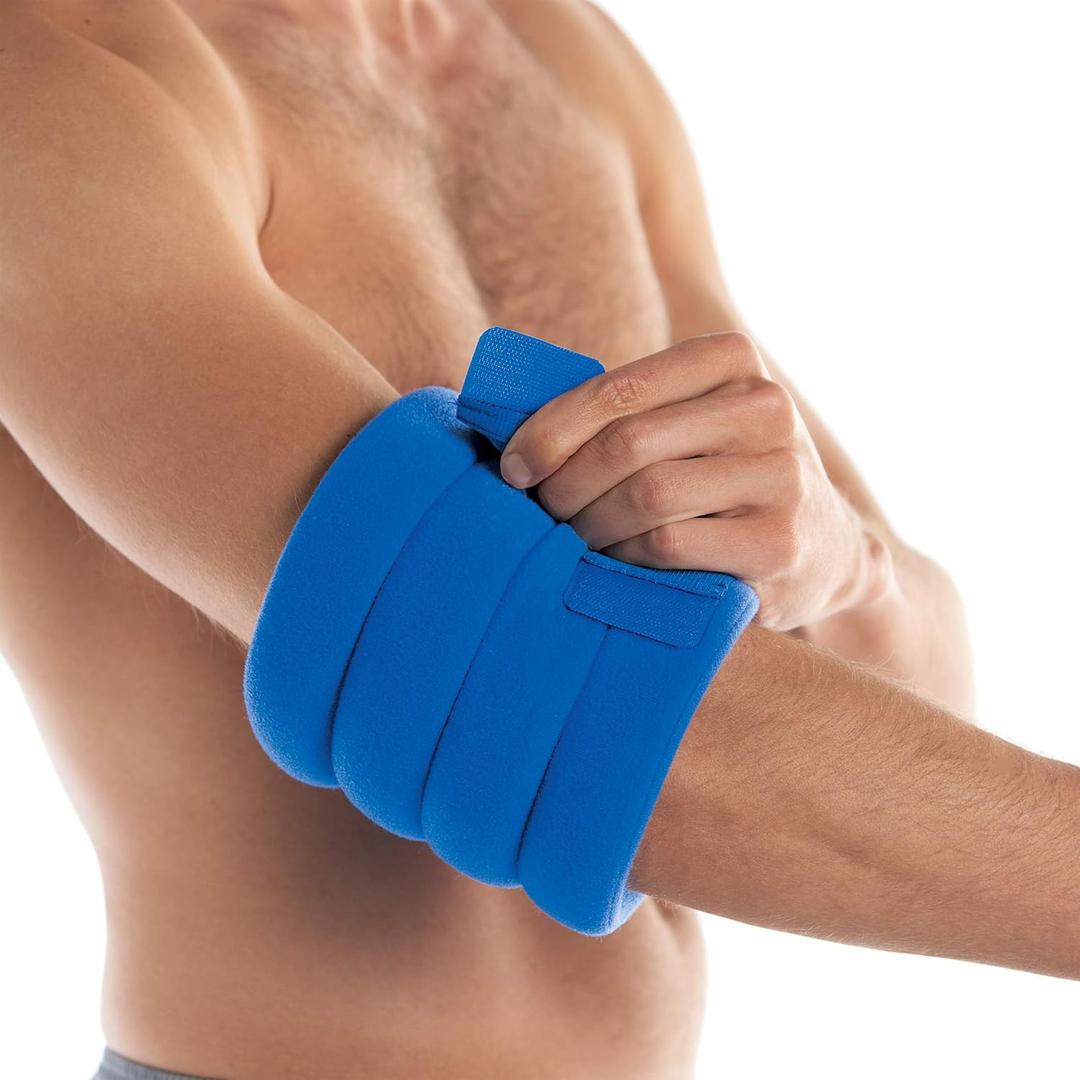 2 x Bed Buddy Joint Wrap - Hot & Cold Therapy for Muscle Pain Relief and Joint Pain Relief - Large Heating Pad for Knee, Wrist, Elbow, Ankle, Arm or Leg, (Pack of 2)