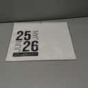 Makaplan Black & White Horizontal Coil Wall Calendar 2025-18 Month Calendar January 2025 to June 2026, 11x13.5 Inches Sleek Black & White Design with Spiral Twin-Wire Binding