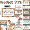 BelleAngle 16Pcs Bilingual Posters Spanish English Words and Phrases Poster Set Educational Materials for Teachers Preschool Back to School Classroom Decorations