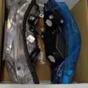 AS Headlight Assembly Compatible with 2006-2011 Honda Civic 4-Door Sedan fit for 2006 2007 2008 2009 2010 2011 Civic 4DR Headlamps Replacement Chrome Housing Amber Reflector