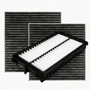 Engine Cabin Air Filters kit for Kia Carnival 2026 2025 2024 2023 2022 (Except Hybrid) (Cabin Filters Located Rear under the Hood & Glove Box)