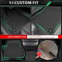 Floor Mats & Cargo Mat for Audi Q5 & SQ5 2018 2019 2020 2021 2022 2023 2024 2025, Waterproof Anti-Slip, TPE Q5 Floor Mats 1st & 2nd Row Summer Winter Non-Slip Cargo Liner