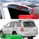 LED 3rd Third Brake Light Compatible with for Toyota 4Runner 2003-2009 High Mount 3rd Third Brake, Cargo Lamp,OEM 81570-35100 (SMOKED, fit models with OEM rear spoiler)