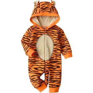Baby Boys Tiger Costume 1st Halloween Animal Cosplay One Piece Romper Size 80