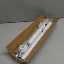 Shower Curtain Rod, 1" Diameter Heavy Duty Tension Shower Rod, Non Slip Adjustable 28-74 inch No Drill Shower Curtain Rods Spring Tension For Bathroom, Shower Stall, No Rust, White