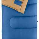 Coleman Brazos 20/30F Adult Cool-Weather Sleeping Bag with No-Snag Zipper & Stuff Sack, Machine Washable, Great for Camping, Traveling, Guests, & More, Pfas-free