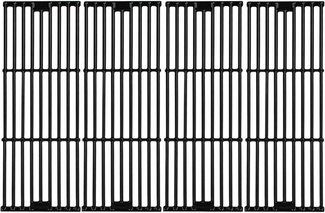 Leship Grill Grates Replace for Chargriller 5050 3001 2121 3008 3030 3725 4000 5252, King Griller 3008 5252 and Others, Set of 4 Cast Iron Grill Cooking Grid Grates (19 3/4" x 6 3/4" Each)