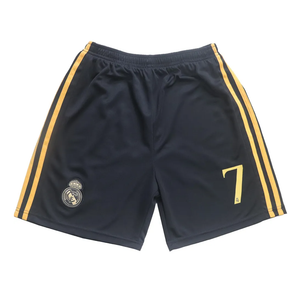 Madrid Ronaldo #7 Special Gold Black Dragon Edition Football Soccer Kids Jersey Shorts Youth Sizes, Black, XL