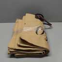 Owl's Brew Beach Tote Bag Large Sandproof Storage Bag with Handles for Beach Sports Vacation Color: Beige/Brown handle 6pcs