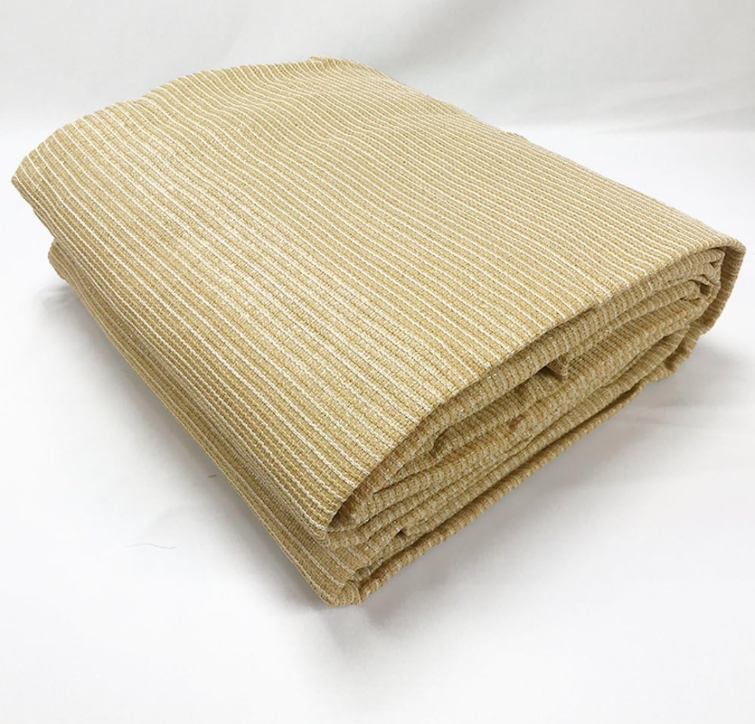 Alion Home Sun Shade Fabric, UV Shade Cloth - Breathable Sun Screen, Shade Mesh - Custom Shade Cloth for Fence, Garden, Backyard, Outdoor, Patio, Pergola, Greenhouse, Barn (10 x 50 FT, Beige)