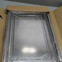 Allstare NX-AA5000RS Air Fryer Tray Replacement for Samsung Oven Parts 24 3/4 x 16 1/2 304 Stainless Steel DG75-01001C Air Fryer Basket NX60T8111SS/AA NE63T8111SS/AA Samsung Air Fryer Rack 1 Set