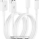 Lightning To USB Charging Cables 10ft 2ct iPhone Charger, Apple Charging Cord, 10 Feet Original Lightning to USB Cable, 10 Foot iPhone Charging Cable for iPhone 14 Pro Max/ 14/ 13 Pro/ 13/ 12 Mini/ 11/ XS/ XR/ 8/ 7/ 6S/ 5/ SE, iPad