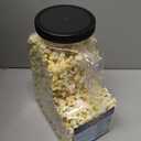 It's Delish Gourmet Butter Popcorn, 6 Oz Reusable Jumbo Container Jar | Vegan Butter Flavored Popcorn | Air Popped Pop Corn Healthy Snacks | Gluten Free, Non-Dairy, Vegan, Kosher, Yellow, White (16 Ounce (Pack of 1))