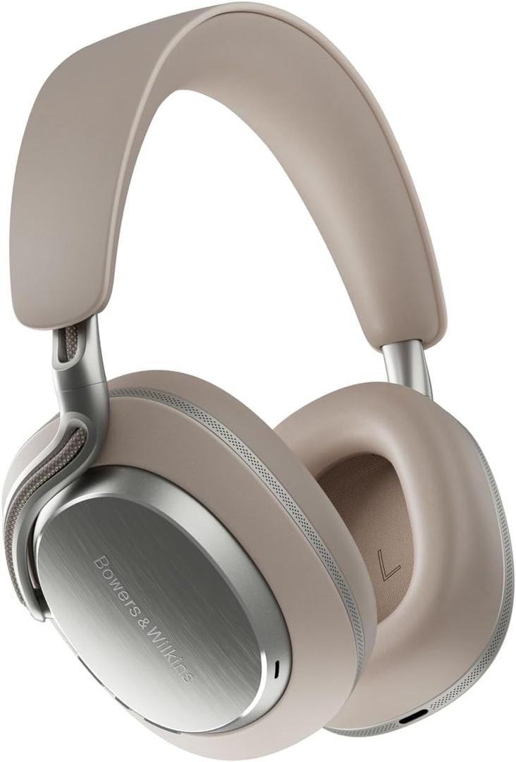 Bowers & Wilkins Px8 S2 Wireless Over-Ear Headphones, Active Noise Cancelling & Transparency Mode, High-Res Playback, 30H Playtime with Quick Charge, Bluetooth Headphones, Warm Stone