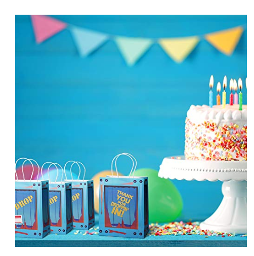 Gaming Party Supplies Set - 64 Pack Video Game Birthday gifts set, 10 Gaming Themed Gift Boxes, 10 Bookmarks, 10 Badges, 10 Bracelets & 24 Stickers Decoration