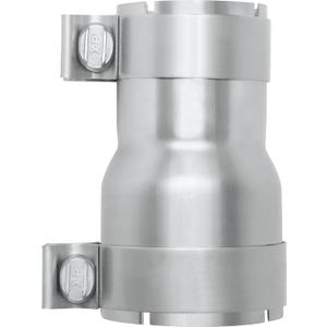Stainless Steel 2.5 to 3 inch Exhaust Adapter with Clamp, 2.5" ID to 3" ID Exhaust Reducer Connector Pipe with Clamp