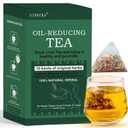 Oil Flush Tea - 10 Herbal with Excellent Formula, Oil Cleansing Tea for Liver, Chinese Herbal Teas, 15 TeaBags (1 Box(15pcs)), BBD: 04-07-26