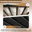 Bunkie Board Queen 60x80'' Premium 10mm Heavy Duty Anti-Sag Mattress Support Board Noise Minimizing,Moisture Resistant Fits Metal FramesPlatform Beds (Black)