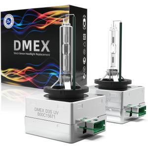 DMEX D3S HID Headlight Bulbs Xenon 4300K Warm White 35W Replacement 66340 42403 42302 Headlamp - Pack of 2(Not fit Halogen Headlight Assembly)