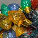 Brightown 2 Pack Strawberry C9 Christmas Pathway Lights Outdoor - Total 34.8 Feet 20 LED Christmas Walkway Light, Christma Lights Outdoor Decorations for Yard Lawn Holiday Outside, Multicolor