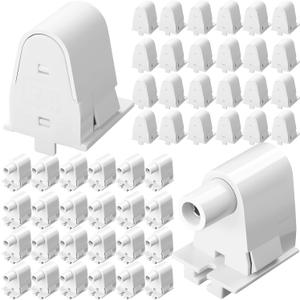 24 Pairs Single Pin FA8 Tombstone T8 T10 T12 Led Socket Lampholder Lamp Replacement Parts Non Shunted Light Bulb Fixture Single Light Bulb Holder Base Connector Plunger Holder for 8ft Fluorescent Tube
