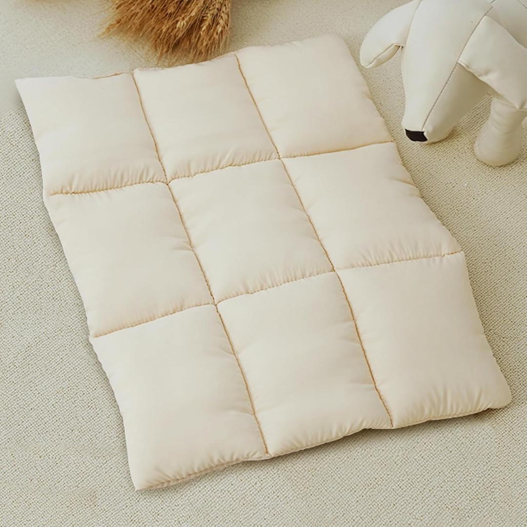 Pets Accessories for pet Bag, Pet Dog Bed, Dog Sleeping Mat, Breathable Warm Pet Beds Cushion for Small Dogs Cat(Cushion) (Beige)