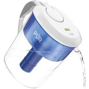 PUR Plus Water Pitcher Filtration System with 6 Months of Filters, 11 Cup, CR1111WLCR