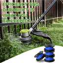 A ANLEOLIFE AC14RL3A String Trimmer Replacement Line with AC14HCA Cap, 11ft/0.065" Autofeed Spools for RYOBI 18V, 24V and 40V Cordless Trimmers (12 Spools & 1 Cap)