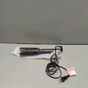 LA MAESII Automatic Rotating Curling Iron, Hair Curler with 3 Temps Fast Heating, 2-Way Rotating 1 Inch Curling Wand, Ceramic Coating, Ionic, Anti-Scald, Anti-Tangle, Dual Voltage Auto Shut-Off (Gray)