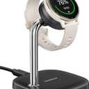 SwanScout Watch Charger Stand for Garmin Watch Forerunner 165/265/45, Vivoactive 6/5, Instinct 3/2, Tactix, Approach, Quatix Series and for Multiple Garmin Watch Devices, SwanScout 505GM (Black)