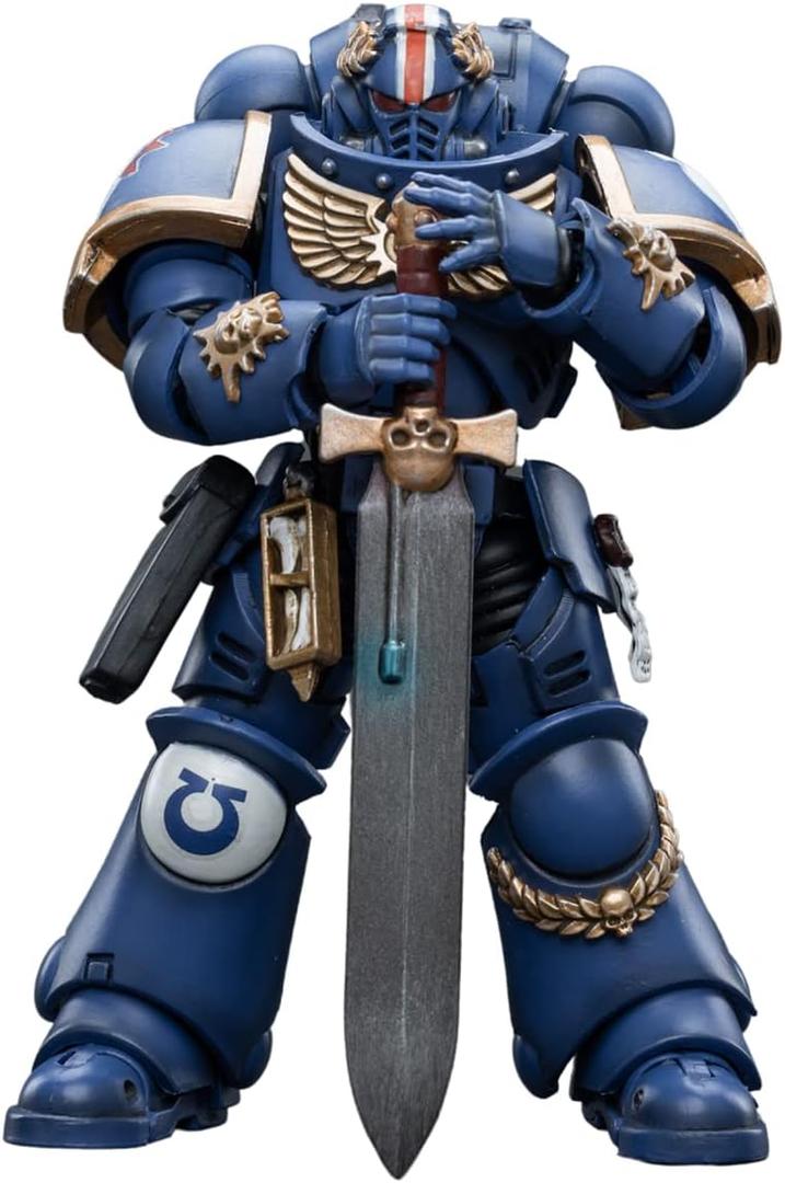 JOYTOY Warhammer 40,000 1/18 Action Figure Ultramarines Primaris Lieutenant Argaranthe Collection Model Birthday Gifts