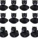 12pcs Rubber Ducks in Bulk, Ducks for Jeeps,Black Cat Jeeps Ducking,Baby Bath Toys for Rubber Duckies,Birthday Gifts Pool Holiday Ducks Party Favors