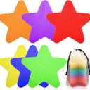 Outus 48 Pieces Stars Shape Carpet Markers 4 Inch School Teachers Classroom Floor Color Marker Star Carpet Mark Decorations for Kindergarten and Preschool