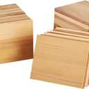50Pk Cedar Planks for Grilling Salmon, Premium Alaskan Western Red Cedar Wood, Meat Fish and Veggies. Adding Extra Smoke and Flavor, Soaking Fast, Cedar Grilling Planks for Clearance(5.5"X3.5")