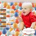 Clear Ball Pit Balls - Crush Proof Plastic Toy Balls for Boys and Girls