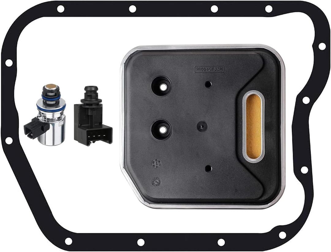 A500 A518 A618 46RE 47RE 48RE Transmission Governor Pressure Solenoid Transducer with Filter Gasket Replacement# 52118652 4617210 Fit Ram 1500 2500 3500 Grand Cherokee