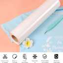 HTVRONT Heat Transfer Vinyl White HTV Rolls - 12" x 20ft White Iron on Vinyl for All Cutting Machines, HTV Vinyl for Shirts - Easy to Cut & Weed for Heat Transfer Design