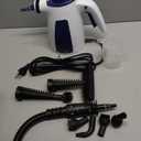 Steam Cleaner, Pressurized Handheld Multi-Surface Natural Steam Cleaner with 12 PCS Accessories & Safety Lock, 350ML Large Capacity, Steamer for Car, Home, Upholstery, Kitchen, Window, Grime, Grease (Blue and White)