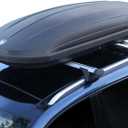 Rooftop Cargo Box Carrier, 390L(14 Cu Ft) 165-Lbs Load Capacity Hard Shell Roof Box with Secure Straps&Keys for Roof Rack