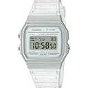 Casio Quartz Watch with Resin Strap, Clear, 20 (Model: F-91WS-7CF)