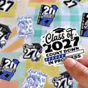 9 x 12Pcs-3" Senior 2027 Sticker Pack Cute Girly & Boy High School Stickers