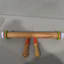 Rolling Pin with 4 Adjustable Thickness Rings and Long Handle 13.6 Inch Wooden Dough Roller for Baking, Dough, Cookie, Cake, Fondant, Pizza and Pie Crust