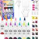 12 Colors Tie Dye Kit, Tie Dye Set for Kids, Pre-Filled Tye Dye Bottles, Non Toxic Permanent Fabric Dye Art Set, Easy DIY Fabric Art - Create Fun