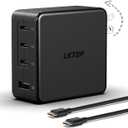 LKTOP Replacement DJI 100W USB-C/A Power Adapter, Fast Battery Charger for DJI/Potensic/Holy Stone/Skyrover Drone, 4-Port GaN Charging for Mini/Air 3/Mavic 3/Mavic 4 Pro/Avata/Neo/Flip Series, Hub