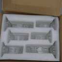 Clear Candlestick Holders Set of 6, Taper Candle Holders, 4.3" H & 6.3" H Glass Candle Holder for Candlesticks & Pillar Candles, Crystal Candle Holders for Wedding and Home Decor